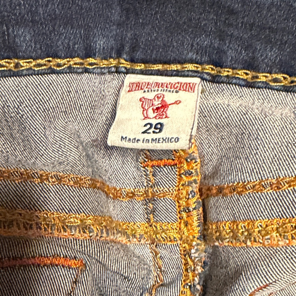 True Religion Denim with Gold Stitching